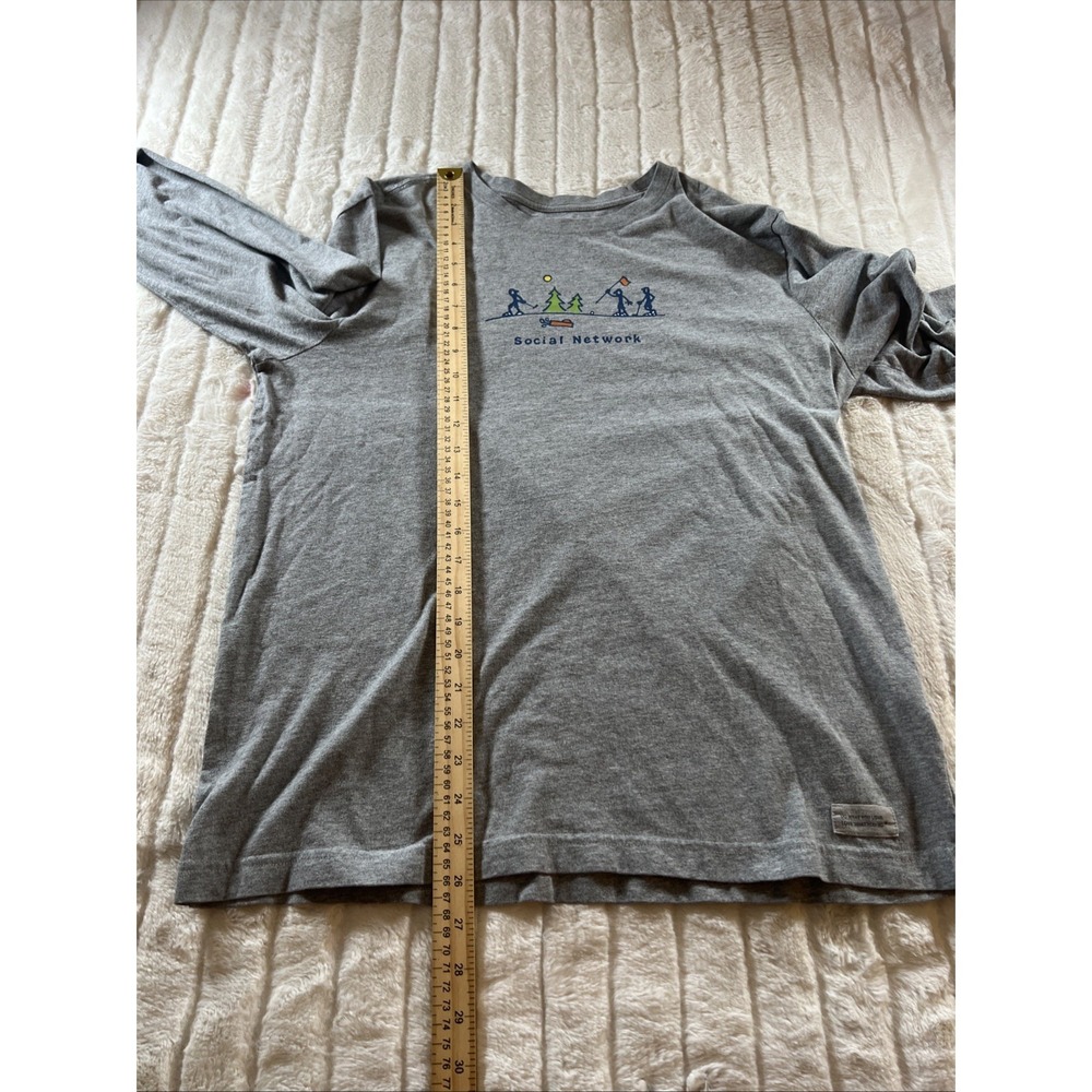 Life is Good Men's Crusher Crew Social Network Golf T Shirt Sz M - Picture 6 of 8